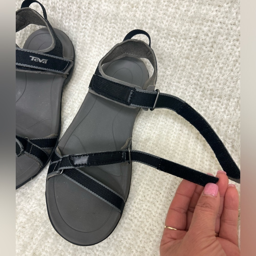 Teva Black and Gray Strappy Sport Sandals - Picture 7 of 11